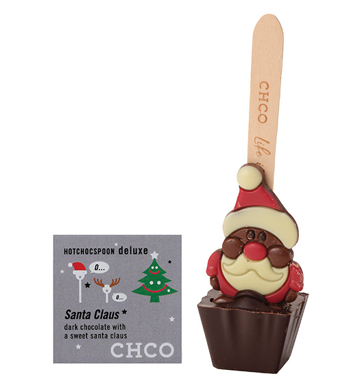 Choc Spoon Santa's Spoon dark
